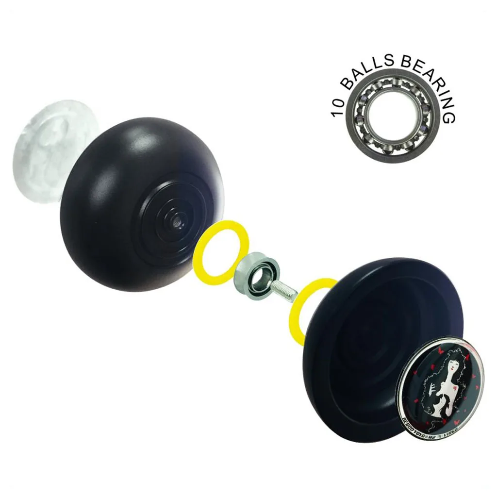 BEBOO YOYO Ball M2 Professional Aluminium alloy Zodiac Yo-yo Ball engraved pattern, for String Trick Spin Classic Juggling Toy