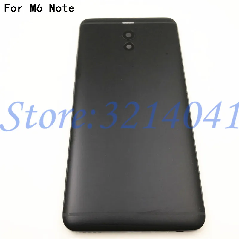 M6 Note корпус 5," для Meizu M6 Note металлическая батарея задняя крышка мобильного телефона запасные части чехол+ кнопочная панель