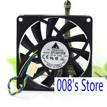 Радиатор процессора кулер вентилятор для серверного компьютера EFC0812DB 8 см 80 мм 8015 80*80*15 мм 12 В 0.5A 4 провода ШИМ охлаждения 400010% об/мин
