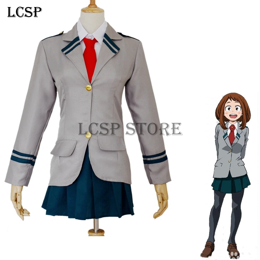 Lcspマイヒーロー学界ochaco Urarakaコスプレ衣装日本アニメ大人の女の子学校制服スーツ衣装服 Cosplay Costume Japanese Girl Clothesjapanese Anime Costumes Aliexpress