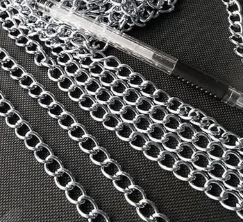 

Free Shipping, 10pcs 1M Alloy Long Chains Fit KeyRing Kay Chains