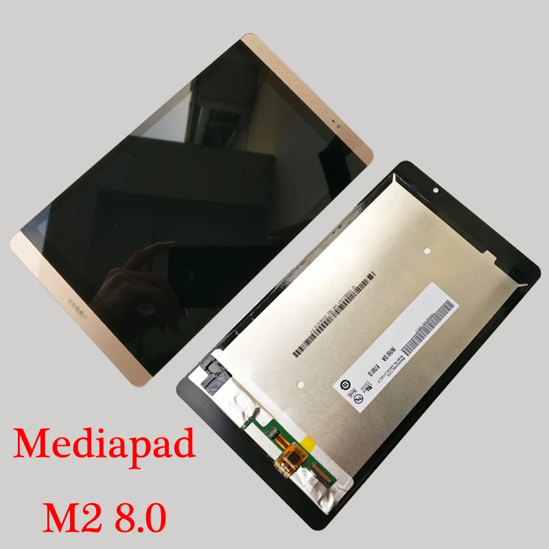 

High Quality White/Gold 8.0 inch LCD DIsplay + Touch Screen Digitizer Assembly For Huawei Mediapad M2 M2-801L M2-802L M2-803L