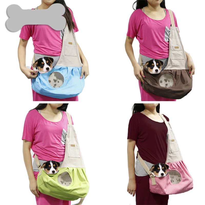 Складной товары для собак переноски сумки Холст Дышащие Стропы сумки маленьких домашних животных стильный портативный одно плечо переноски для собак переноска для животных сумка переноска для собак переноски для кошек