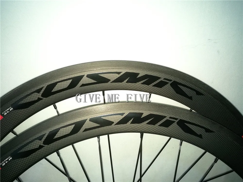 

700C 23mm Width, 50mm Clincher Carbon Bike Wheelset Cycling Road Racing Wheels 700C 20/24H