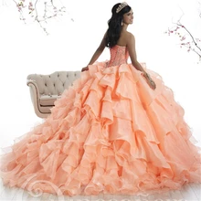 Vestido/бальное платье; розовое платье с милым вырезом; многослойное платье с бисером и шлейфом; vestidos de quinceanera