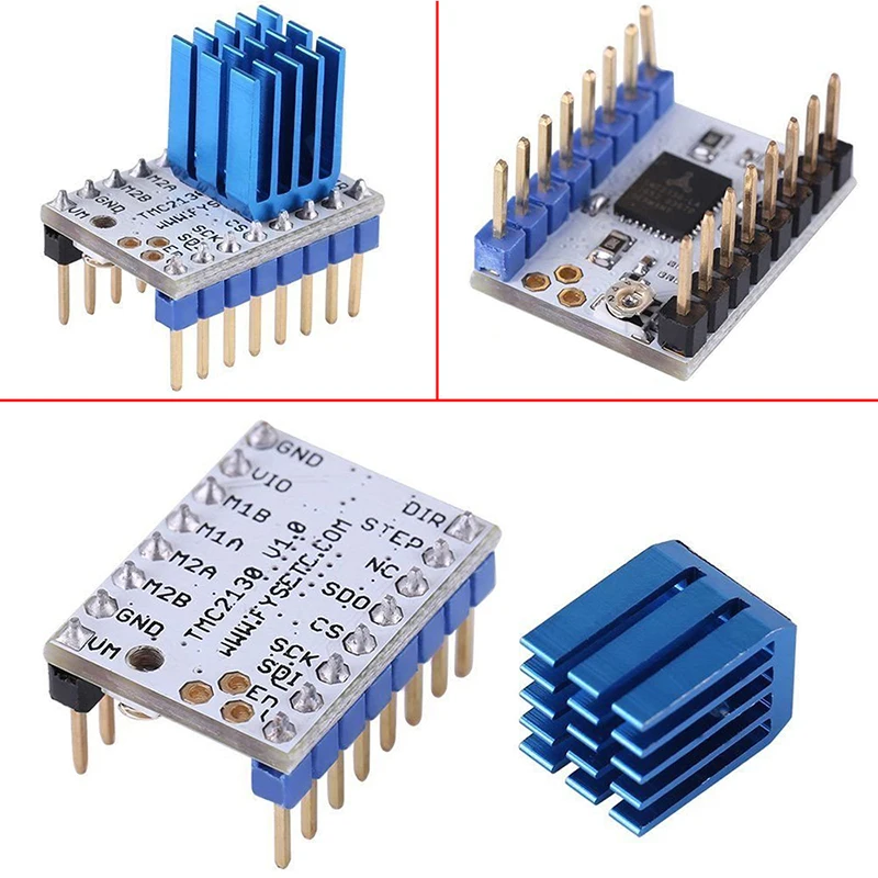 5 шт TMC2100 V1.3 TMC2130 TMC2208 шагового двигателя StepStick Mute водителя Тихая превосходную устойчивость защита для 3d принтер Запчасти