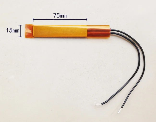 50pcs Thermistor PTC Ceramic Heater Chips 220V AC DC Long Life 75*15mm