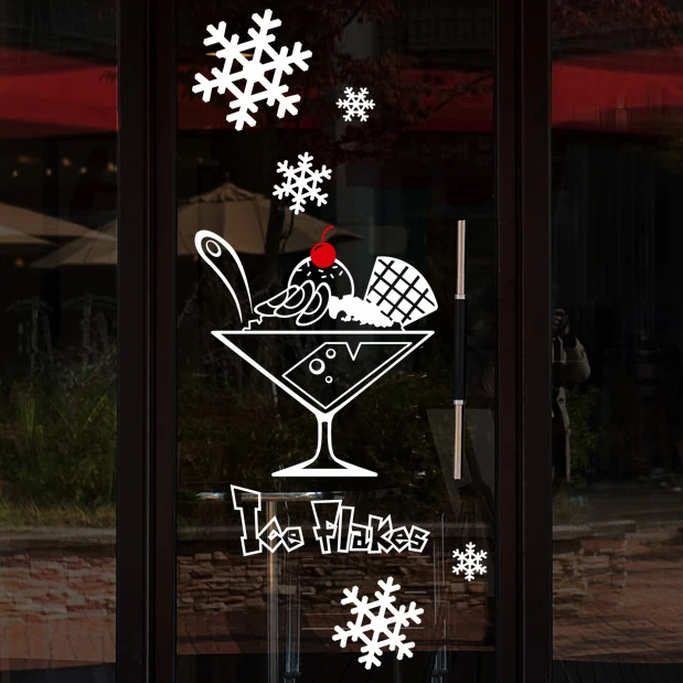 Download Ice Cream Vinyl Wall Decal Dessert House Ice Flakes ...