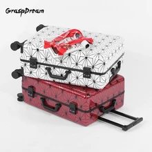 Супер модная алюминиевая рама, багаж на колёсиках, для мужчин и женщин, чемодан на колесиках, Корейская версия, пароль, дорожный Багаж