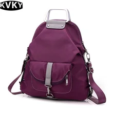 Kvky Модные женские нейлоновый рюкзак Повседневная Женская Рюкзак для подростков девочек школьный женская сумка Mochilas feminina WH478
