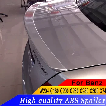 

For Benz W204 C180 C200 C260 C280 C300 C74 Spoiler ABS Material Car Rear Wing Primer Color Rear Spoiler For Benz W204 Spoiler