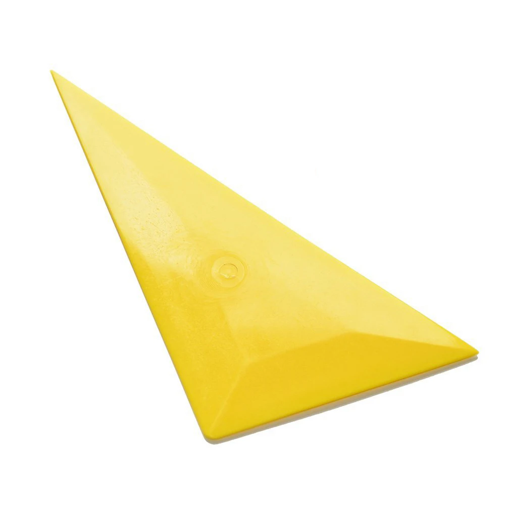 

EHDIS Triangle Bulge Squeegee ice Scraper Window Tint Tool Yellow Corner Car Clean Squeegee Vinyl Film car Wrap sticker Tools
