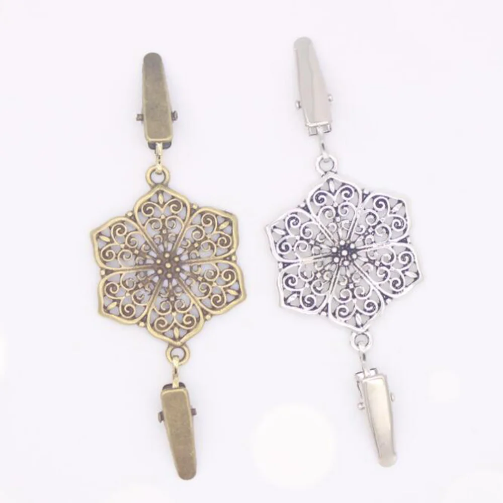 

Retro Metal Buckle Sweater Cardigan Clip Brooch Fashion Metal Buttons For Clothing Decoration Garment Hooks Home Office Supply