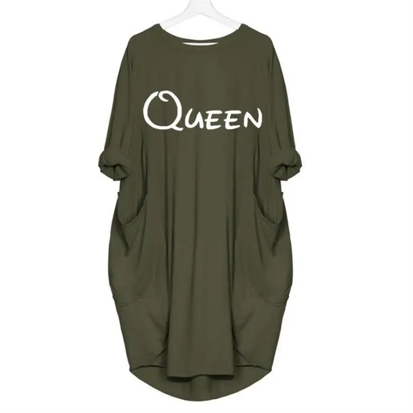 Новое поступление, футболка с карманом для женщин, королевские буквы, принт размера плюс, топы, Футболка Harajuku Femme, Забавный Tumblr, летний, японский, корейский