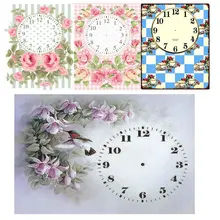 Nueva oferta, reloj de pared de flores, cuadro de diamantes 5d, punto de cruz, 50x60cm para decoración del hogar, bordado de mosaico de diamantes de imitación 3d(China)