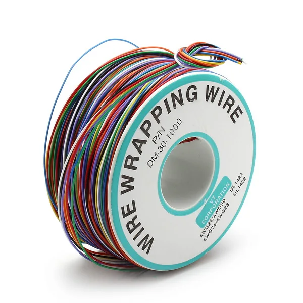 

200m 0.55mm 8 Color Circuit Board Single-Core Tinned Copper Fly Wire Jumper Cable Wire
