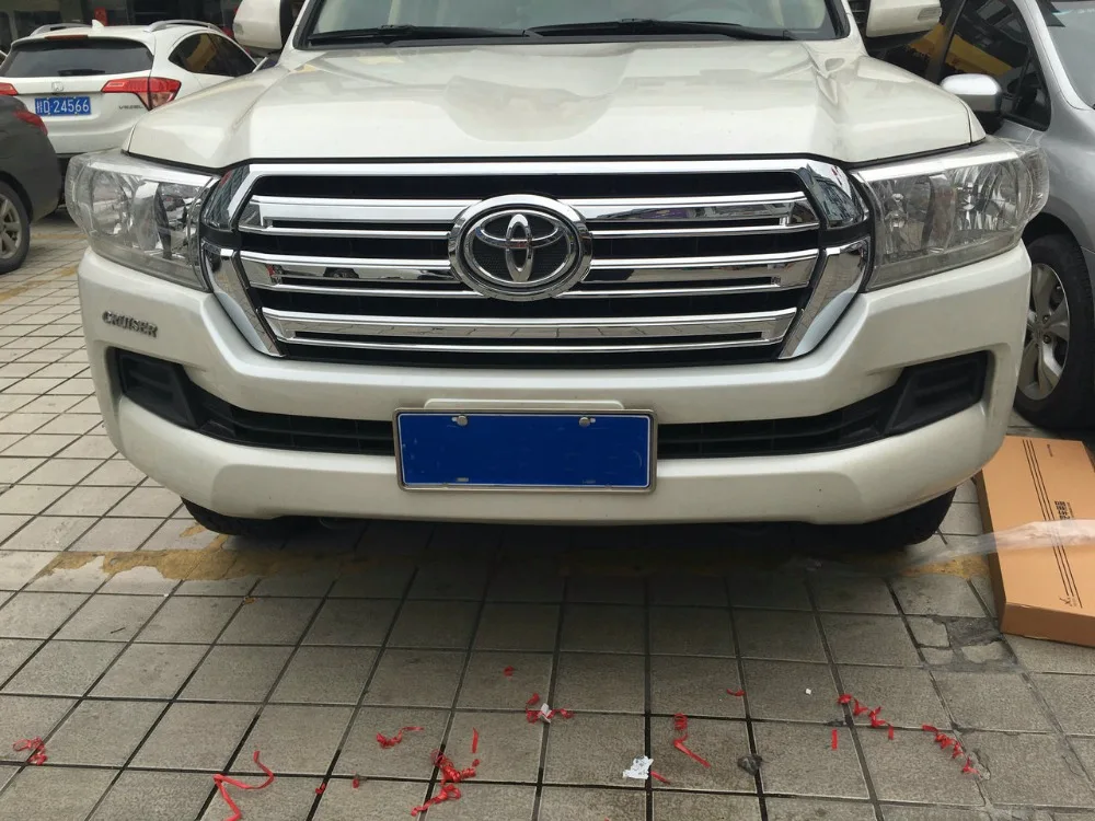 

ABS Chrome front grille Grille Cover Trim for Toyota for LAND CRUISER 200 2016