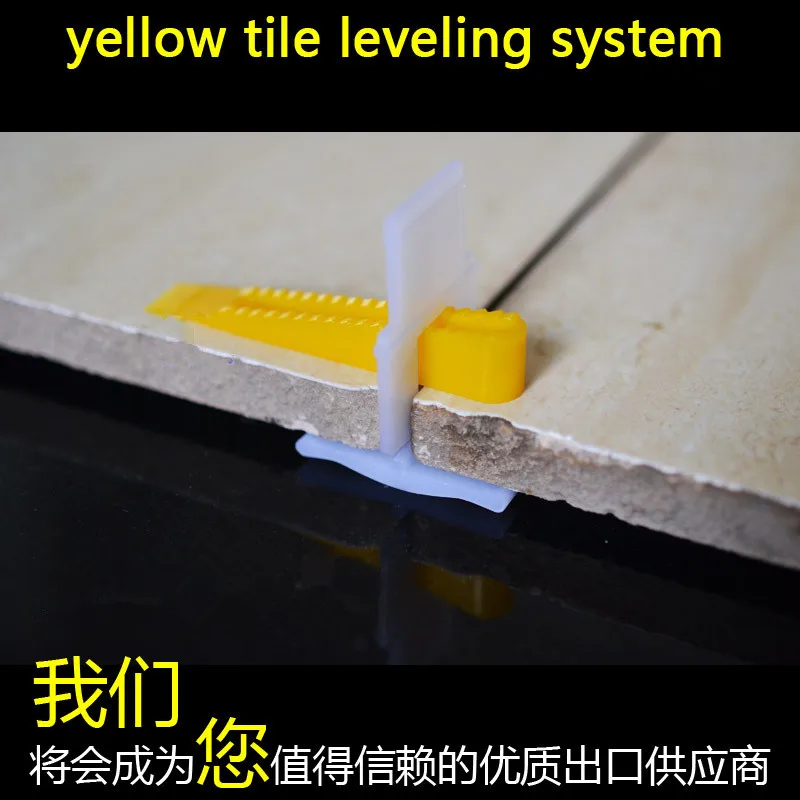 New 300 Clips + 100 Wedges Tile Leveler Spacers Lippage Tile Leveling System DIY Constrution Tools (2)