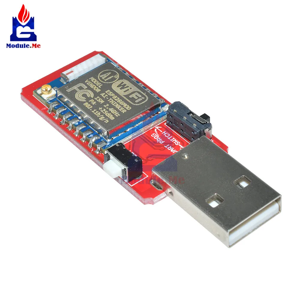 USB к ESP8266 ESP-07 Wi-Fi модуль Встроенная антенна к ttl драйвер модуль CH340G беспроводной макетной платы модуль