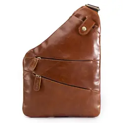 Из натуральной кожи Для мужчин груди мешок Винтаж Crossbody сумки небольшой Для мужчин сумка Бизнес роскошные классические Винтаж для мужчин