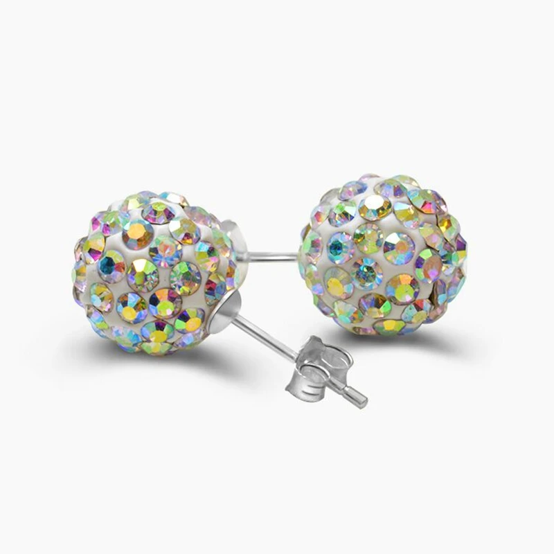 Женские серьги гвоздики из серебра 925 пробы с фианитом|stud earrings|jewelry silver earringsjewelry