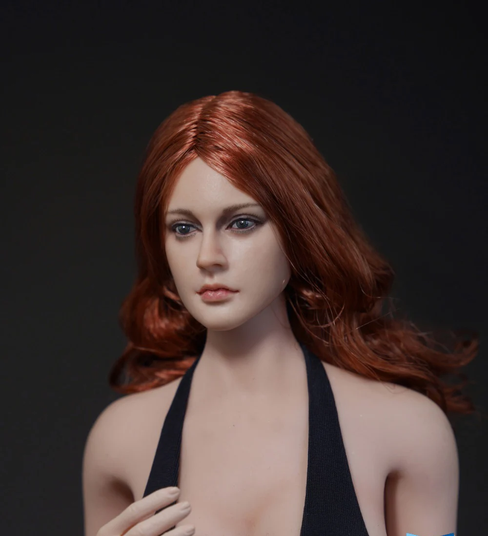 1:6 масштаб аксессуары женский Глава Sculpt девушка с длинными вьющимися волосами для 12 дюйм(ов) DSTOYS HT PH фигурку