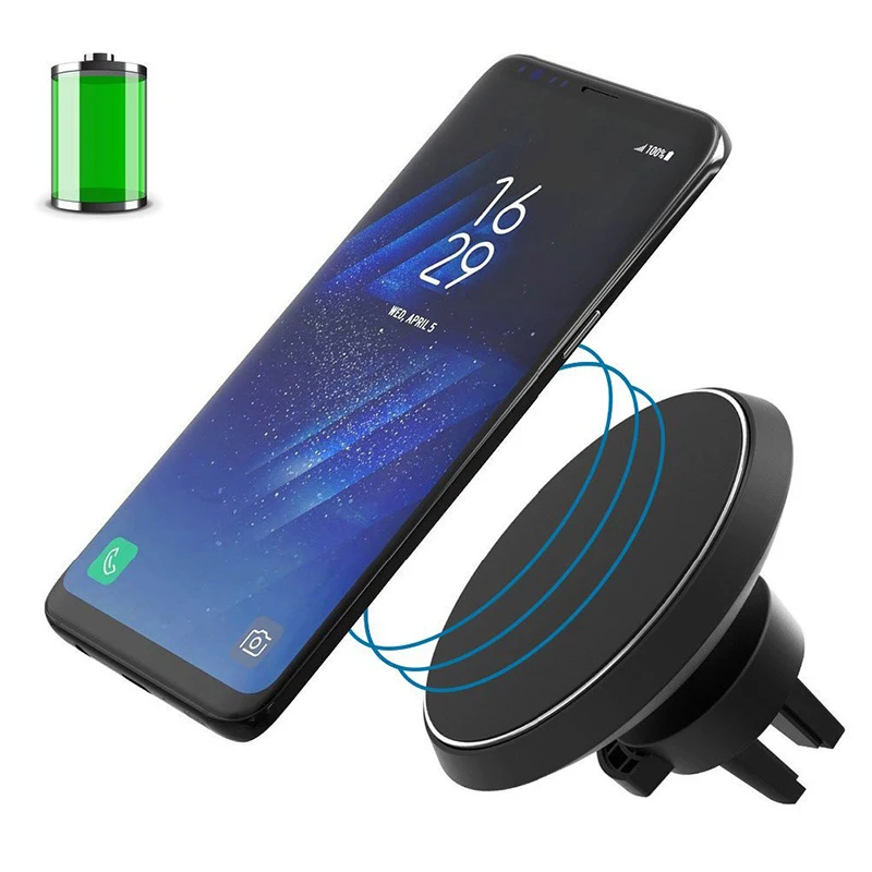 Suntaiho Qi Wireless Car Charger Magnetic Holder charger Air Vent Mount Holder Cradle for iPhone 8 X for Samsung S8 S9 Plus S7 Suntaiho Qi Wireless Car Charger Magnetic Holder charger Air Vent Mount Holder Cradle for iPhone 8 X for Samsung S8 S9 Plus S7
