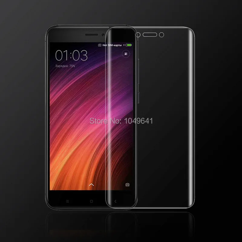 KXM1307F_1_Full Cover Screen Protector for Xiaomi Redmi 4X Soft TPU Film Front  Back Soft Clear Protective Film