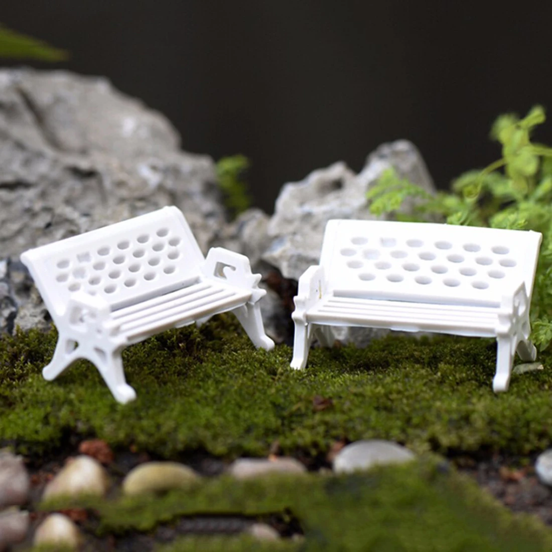 2016 1Pcs Miniature White Chair Christmas Diy Plastics Fairy Garden Craft Decoration 2016 1Pcs Miniature White Chair Christmas Diy Plastics Fairy Garden Craft Decoration