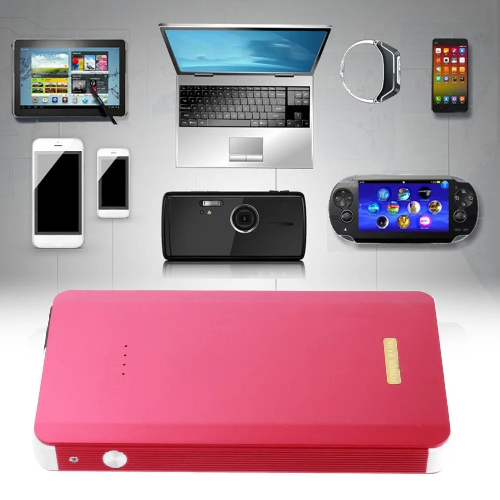 30000mah Portable Car Jump Starter Pack Booster LED Charger Battery Power Bank Portable Emergency Power Supply Metal Casing