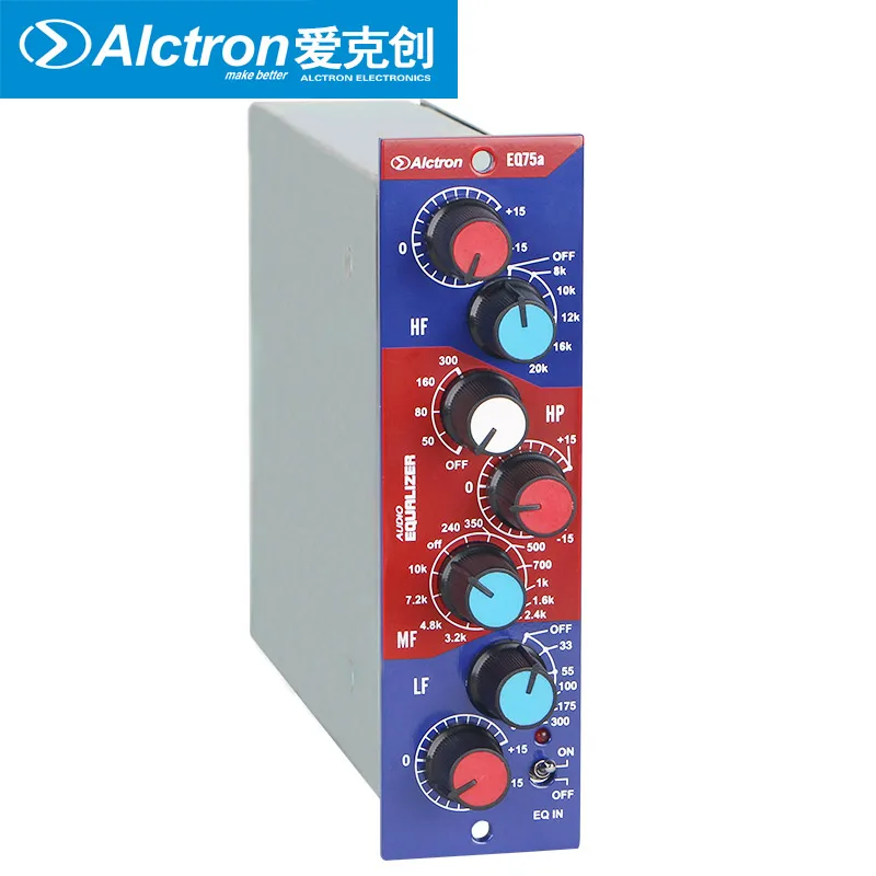 Alctron EQ75a 500 серия стойка в винтажном стиле эквалайзер микрофон/инструмент предусилитель для сцены, эквалайзер