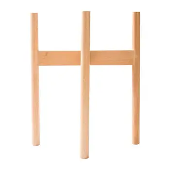 

Flower Stand Creative Wooden Modern Solid Wood Balcony Indoor Living Room Bonsai Frame Flower Pot Rack For Home ( L Size)
