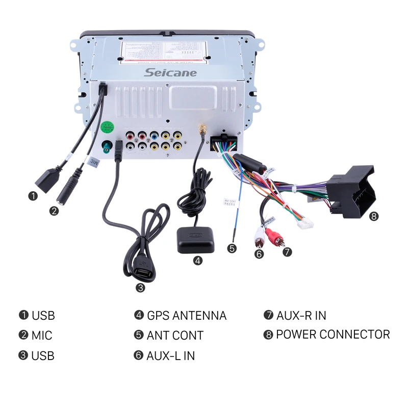 Best Seicane 2Din 7" Car Stereo GPS Multimedia Player For VW Volkswagen Golf T5 Jetta V ab Tiguan Multivan EOS Passat  Sagita BORA 4