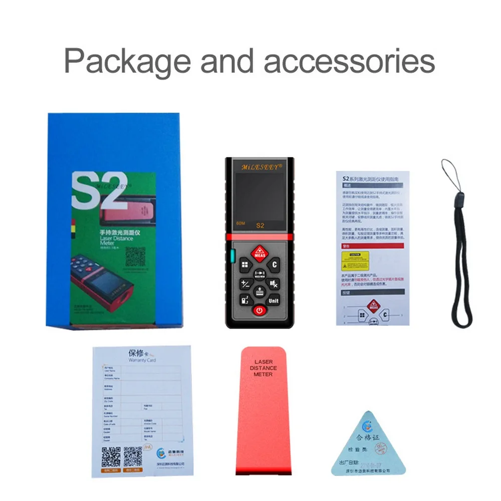 40/60/80/100M Laser Distance Meter Meter Inch Feed Tape Area-volume-Angle Tester Tool Laser Range Finder Laser RangeFinder 40/60/80/100M Laser Distance Meter Meter Inch Feed Tape Area-volume-Angle Tester Tool Laser Range Finder Laser RangeFinder