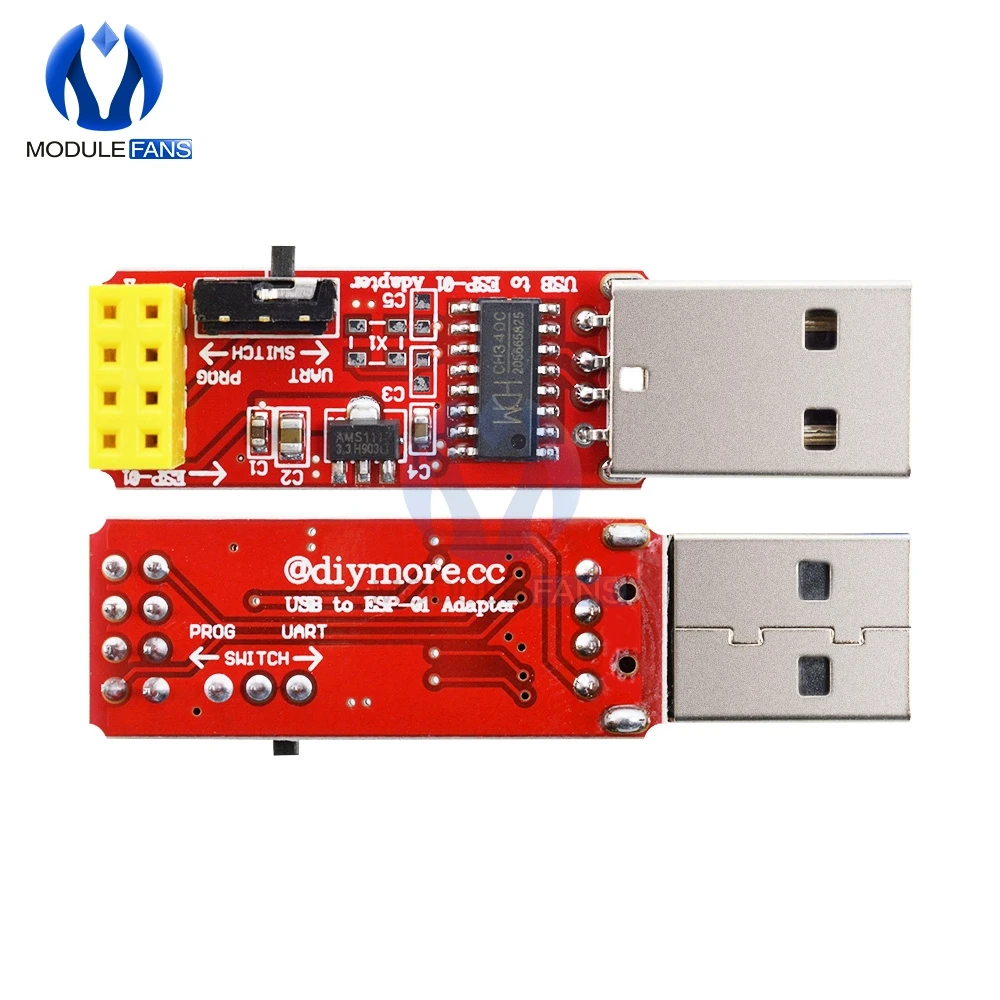 DC 3,3 В USB к ESP8266 ESP-01 WiFi адаптер модуль CH340 CH340G USB к ttl драйвер Серийный беспроводной Wifi модуль для Arduino 300 мА