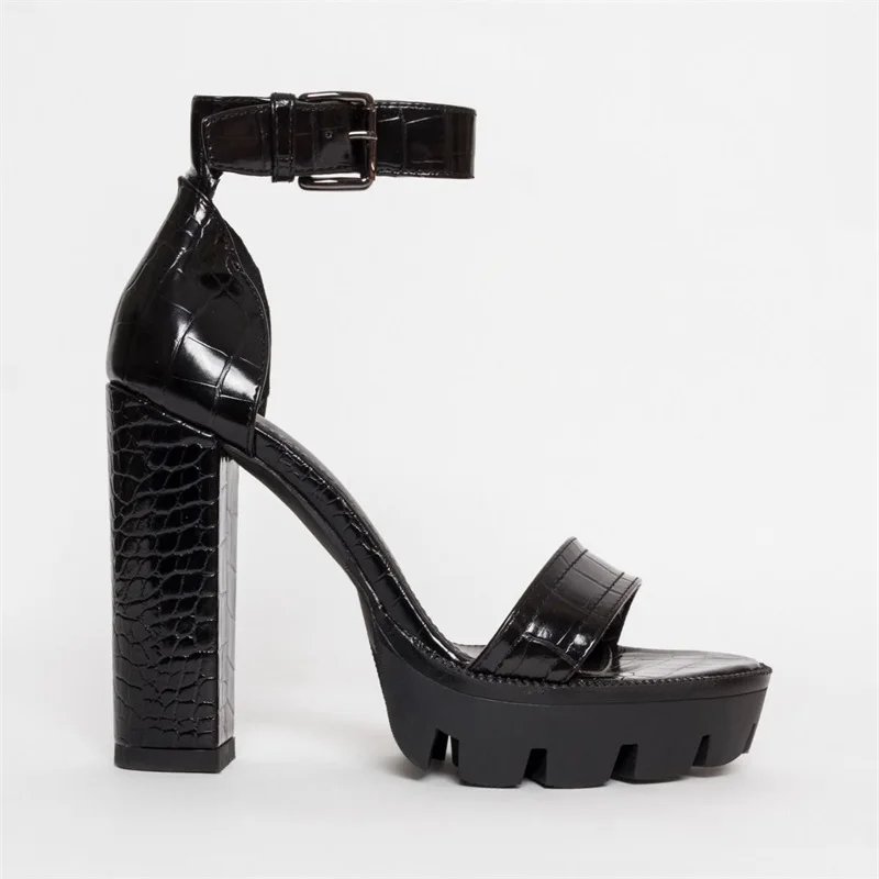 Г. Новая женская обувь босоножки на высоком каблуке с высокой пяткой окутанная пряжкой обувь на каблуке с закрытой пяткой Модные женские босоножки на платформе и каблуке