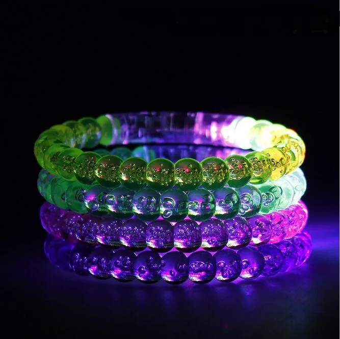 Fluorescent colorful flash bracelet LED light Party Luminous bracelet