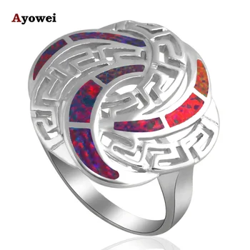 

Huge design Orange fire Opal 925 Silver Rings for women fashion jewelry USA size #6#7#8#8.5#9 #9.75 OR638A