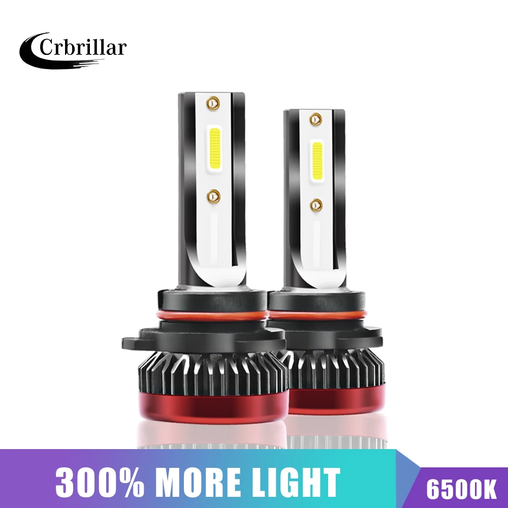 Crbrillar мини H4 светодиодный H7 с Lumi s COB 6500K 12000LM 80 Вт/заданная величина H1 лампы HB3 9005 9006