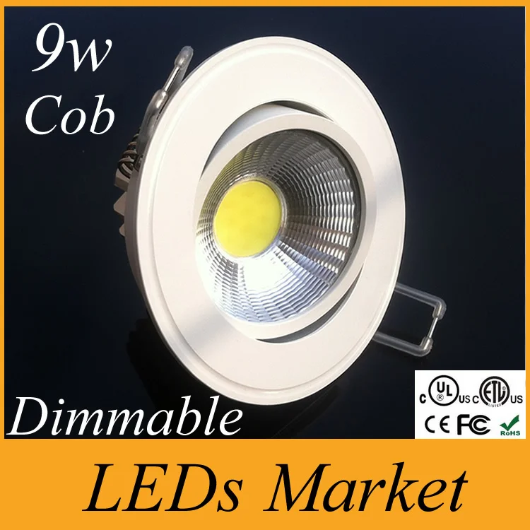 

30% sale off Led Ceiling Downlight Recessed Cob Led Light lamp lighting 9w Cob Led Down Light Warm Cold White 110-240v CE UL