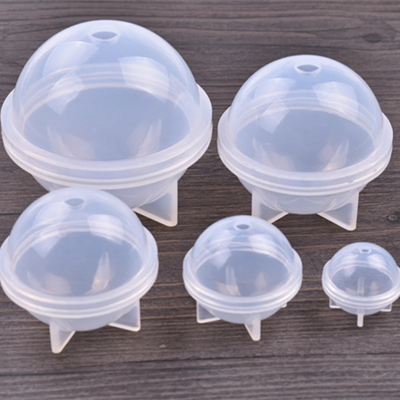 

Size 20mm-60mm Stereo Sphere Resin Silicone Molds With Hole Handmade Ball Pendants Mould Diy Gifts Molds Jewelry Making