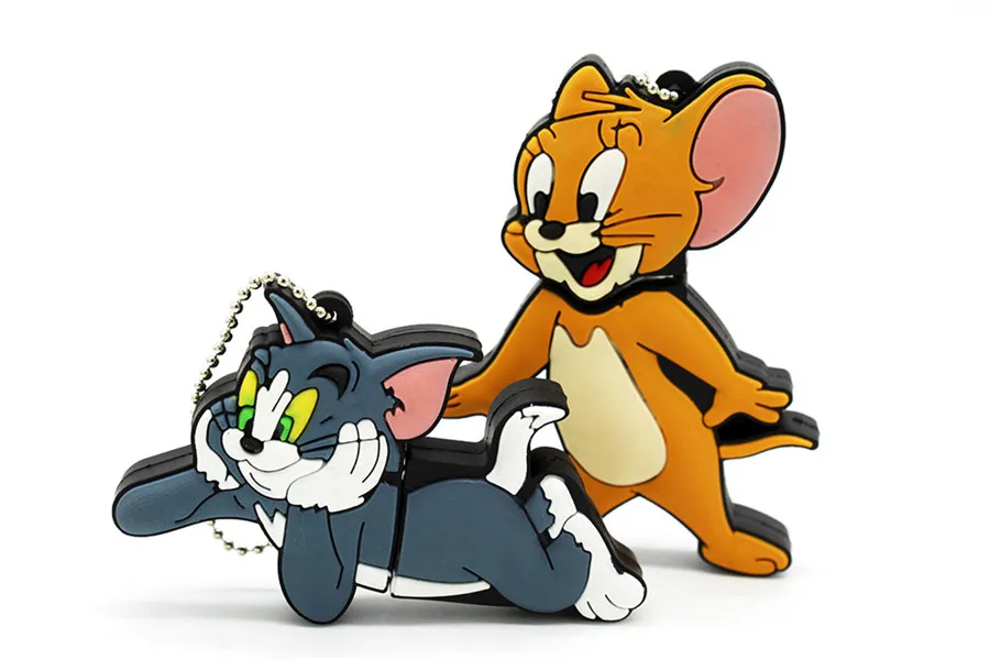 Usb флеш-накопитель KING SARAS с мультяшным котом и мышью om Jerry style usb 2,0 4 ГБ 8 ГБ 16 ГБ 32 ГБ 64 ГБ флешка, подарок U диск