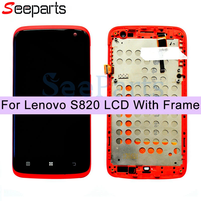 100% протестированный ЖК-дисплей для Lenovo S820 с сенсорным экраном и дигитайзером