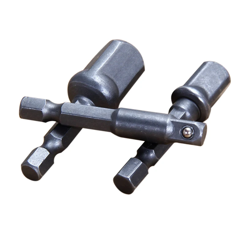 Durable 3pcs Extension Drill Bits Bar Hex Bit Set Socket Adapter Drill Bits Hex Shank 1/4