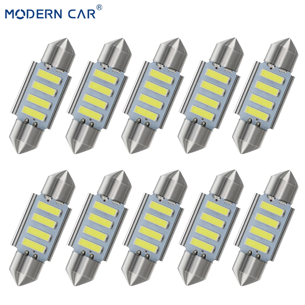 Светодиодные лампы 10x White Canbus 31 мм 36 39 41 4SMD 6SMD 7020 C5W C10W 12 В|Сигнальная лампа| |