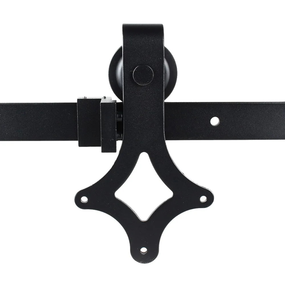 Corredera puerta de madera puerta corredera sistema pista antigua puerta corredera rodillo ducha coulissante 6FT (1830mm) /6.6FT (2000mm) - 3