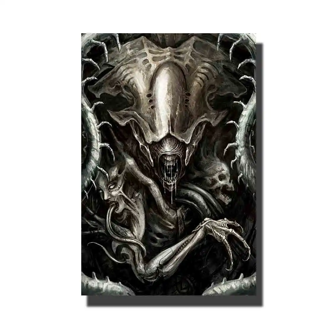 

Art Poster Print Hr Giger Li II Classic Horror Alien Movie hot Home Wall decor8x12 12x18 24x36decor canvas