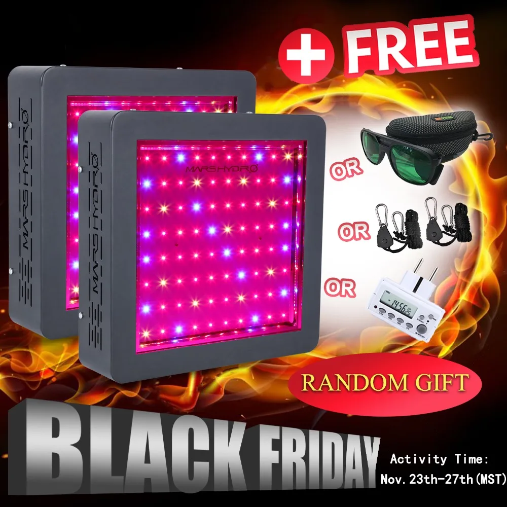 

2PCS Mars Hydro MarsII 400W Full Spectrum LED Grow Light Hydroponics Indoor Plant Lamp/Light for Grow Box Medical Plants Garden