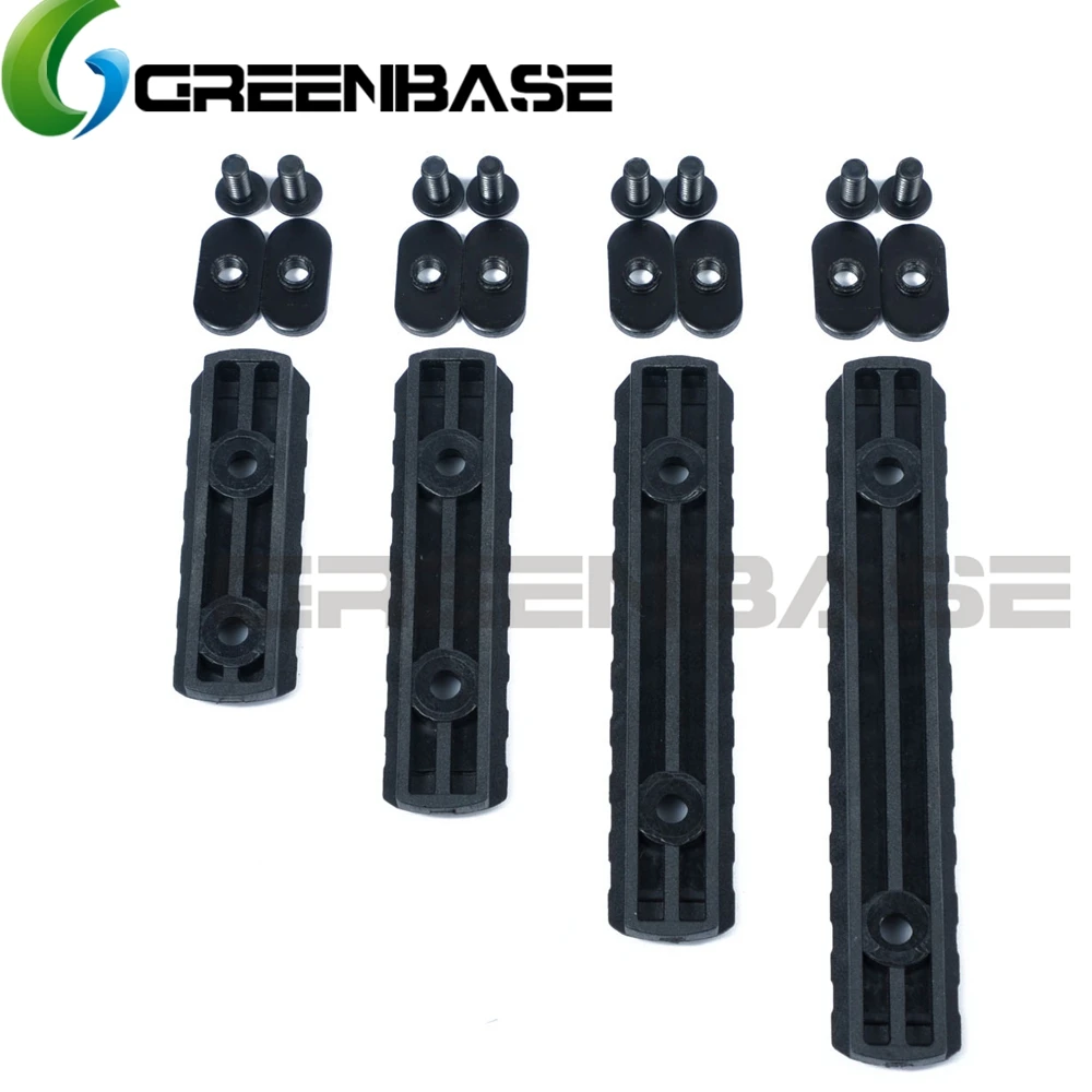 Greebase MP مو Handguard اكسسوارات بوليمر Picatinny السكك الحديدية مجموعة القسم ل مو رباعية السكك الحديدية L5 L4 L3 L2 حجم ملحقات المسدس