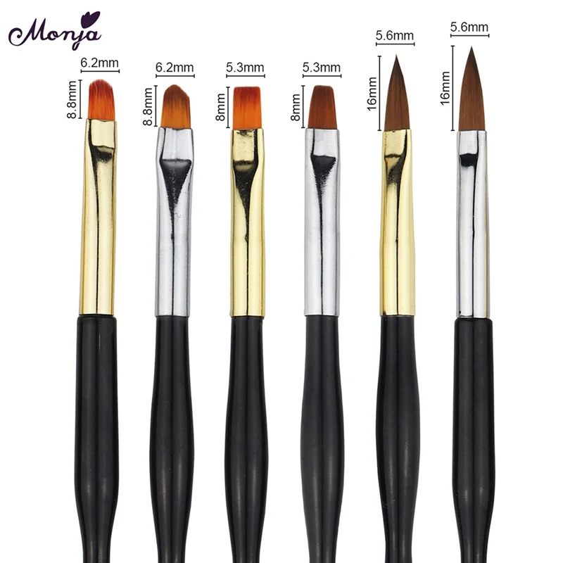 

Dual End Nail Art Poly UV Gel Extension Builder Acrylic Liquid Powder Brush Lines Stripe Liner Drawing Pen Manicure Tool